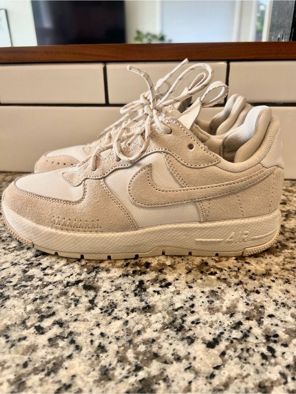 Like New Nike Air Women’s Neutral Beige/Tan Low-Top Sneakers